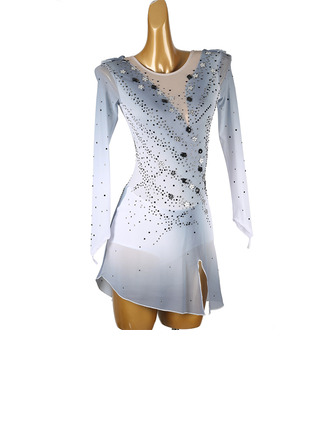 Women's Figure Skating Dresses Rhinestone Competition Dress