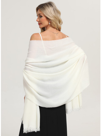 Blød Brude Brudepige Faux kashmir Bryllup Sjaler med Tassel 