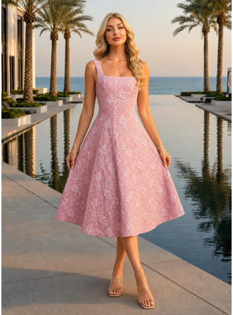 Jacquard midi vestido