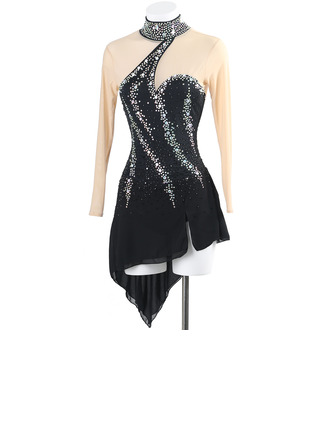 Women's Figure Skating Dresses Rhinestone Competition Dress