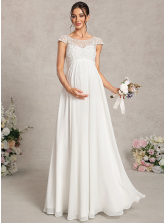 Vestido premamá línea a de encaje