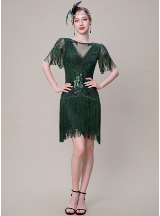 Beaded 1920s Flapper Dresses
