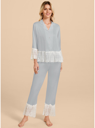 Matte Satin Pyjamas Sæt