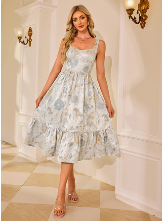 Jacquard midi vestido
