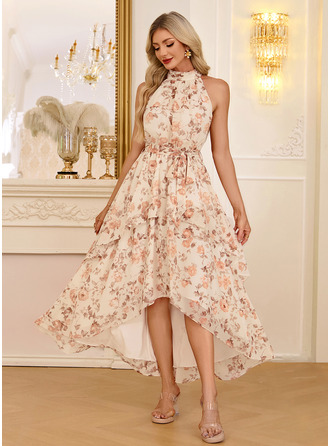 Frente única chiffon vestido