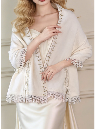 Frędzle Dzianina Mother's Ślub Szale