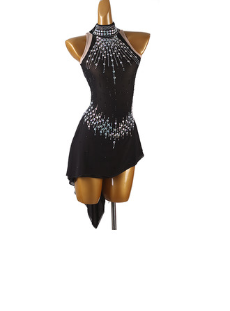 Women's Figure Skating Dresses Rhinestone Competition Dress