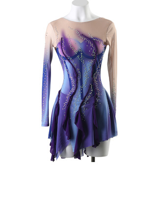 Women's Figure Skating Dresses Rhinestone Competition Dress