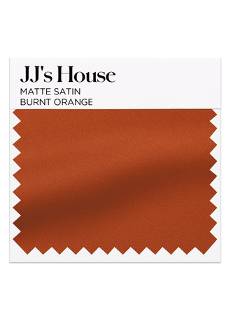 Burnt Orange Matte Satin Swatch