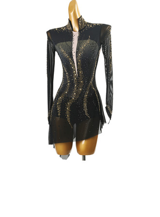 Women's Figure Skating Dresses Rhinestone Competition Dress