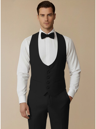 Slim Fit Rynkebestandig strekk Menn Vest 