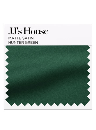 Hunter Green Matte Satin Swatch