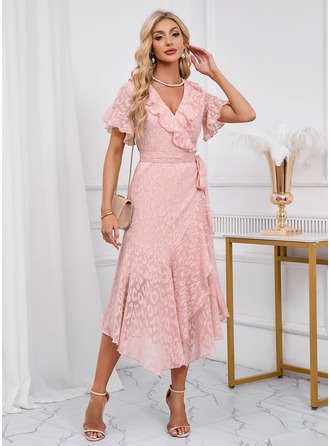 Jurk medium van jacquard