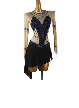 Women's Figure Skating Dresses Rhinestone Competition Dress