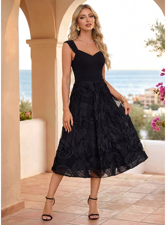 Jacquard renda midi vestido