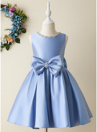 dusty blue little girl dress