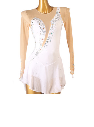 Women's Figure Skating Dresses Rhinestone Competition Dress