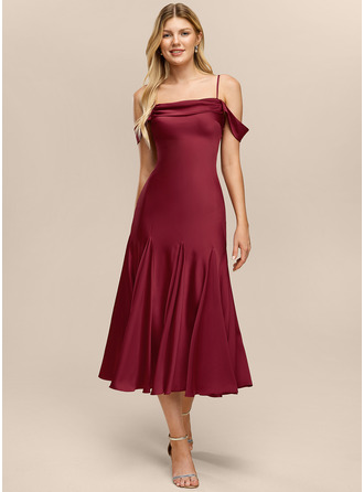 Cold Shoulder Spaghetti Straps Dress