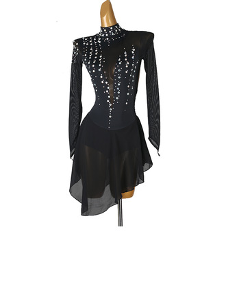 Women's Figure Skating Dresses Rhinestone Competition Dress