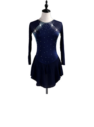 Women's Figure Skating Dresses Rhinestone Competition Dress