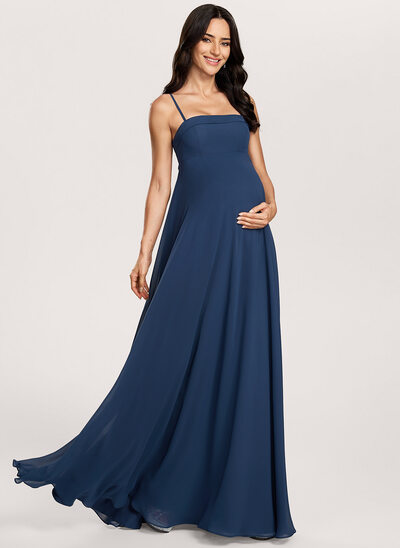 A-line Square Chiffon Maternity Dress