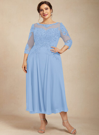 A-line Sequins Lace Dress
