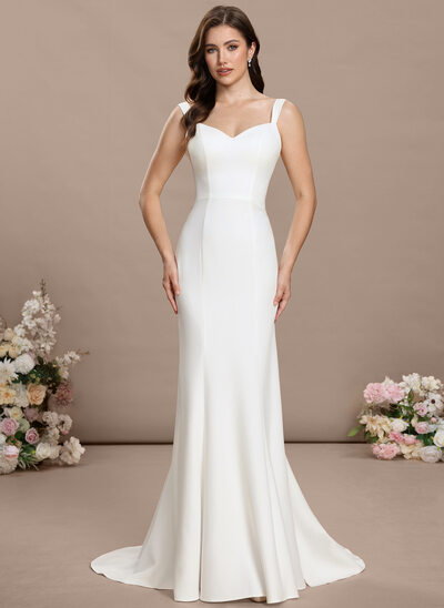 Trumpet/Mermaid Sweetheart Stretch Crepe Dress