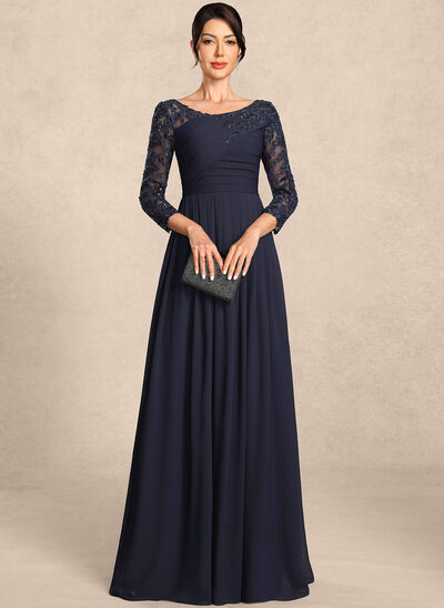 A-line Embroidered Lace Dress