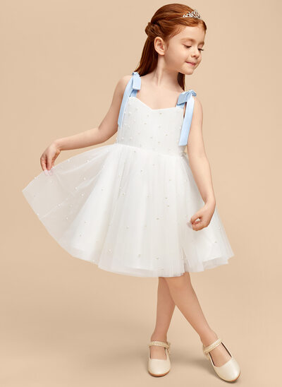 A-line Bow Tulle Dress