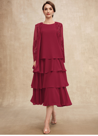 Corte em a chiffon vestido