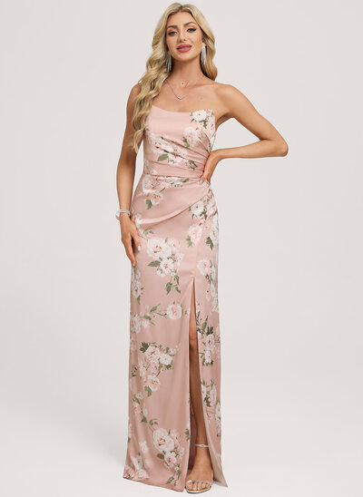 Fronces satin mat robe