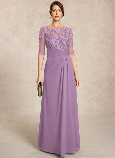 A-line Sequins Lace Dress