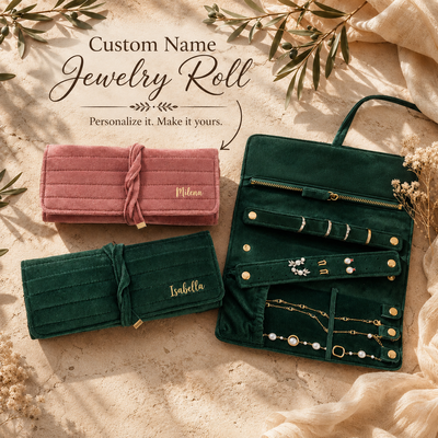 1 pc personalizado rolo de joias poliéster