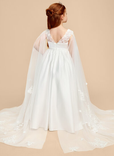 A-line Beading Convertible Tulle Dress