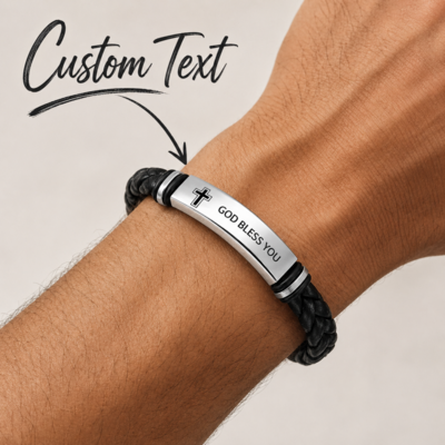 1 PC Personlig Tilpassede armbånd for menn Groomsmen Gaver Attraktiv Lær
