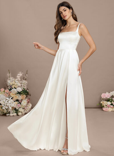 A-line Square Lace Dress