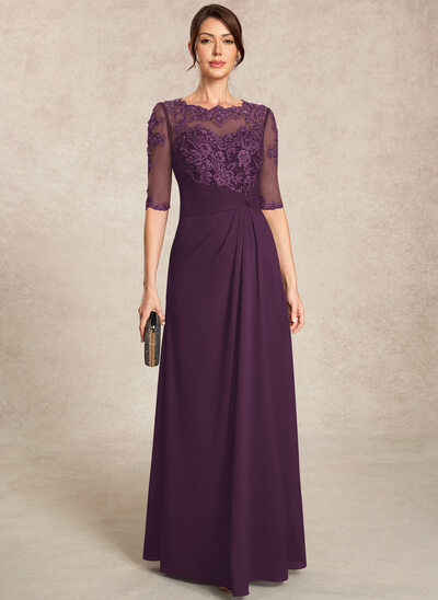 A-line Sequins Lace Dress
