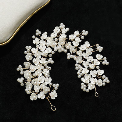 Pearl Flower Hair Vines Hair Accessories Headpieces