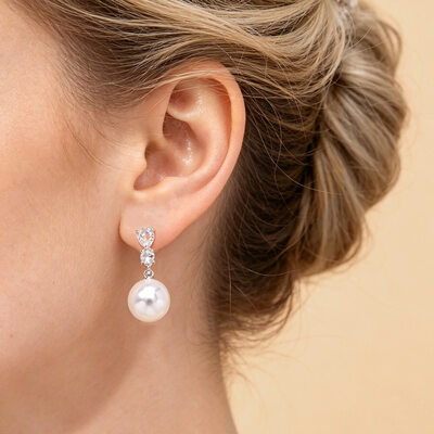 Timeless Rhinestone Drop Earrings Wedding Jewelry Jewelry For Bridal & Bridesmaid