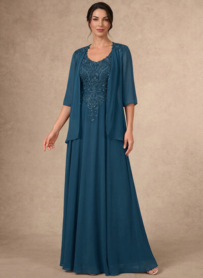 A-line Sequins Lace Dress