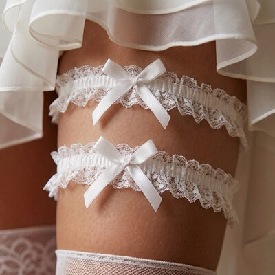 Soft Lace Bride Wedding Garter (2-PCS)