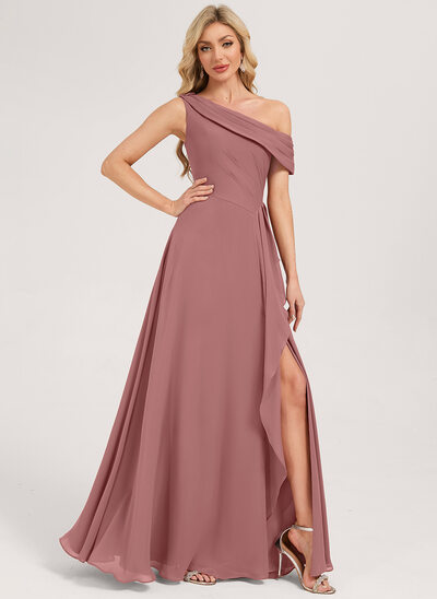 Trapèze fronces mousseline robe