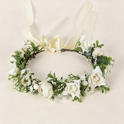 Flores acessórios de cabelo boho tiaras
