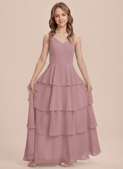 Kjole Ballkjole/Prinsesse i Chiffon