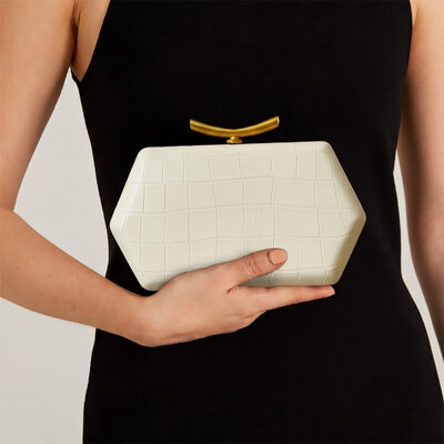 Party PU Clutch Bags in White