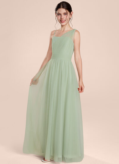 A-line One Shoulder Pleated Chiffon Dress