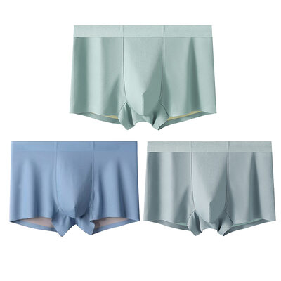 Solid Color Polyester Men's underwear With (Set of 3)