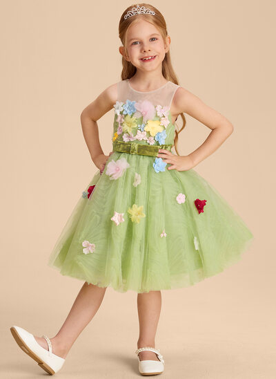 A-line Bow Tulle Dress