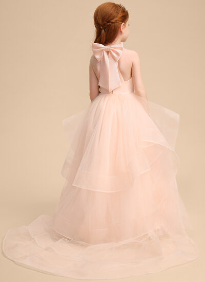 Robe princesse avec nœud en tulle