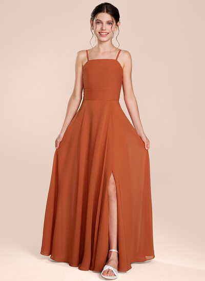 A-line Pleated Chiffon Dress
